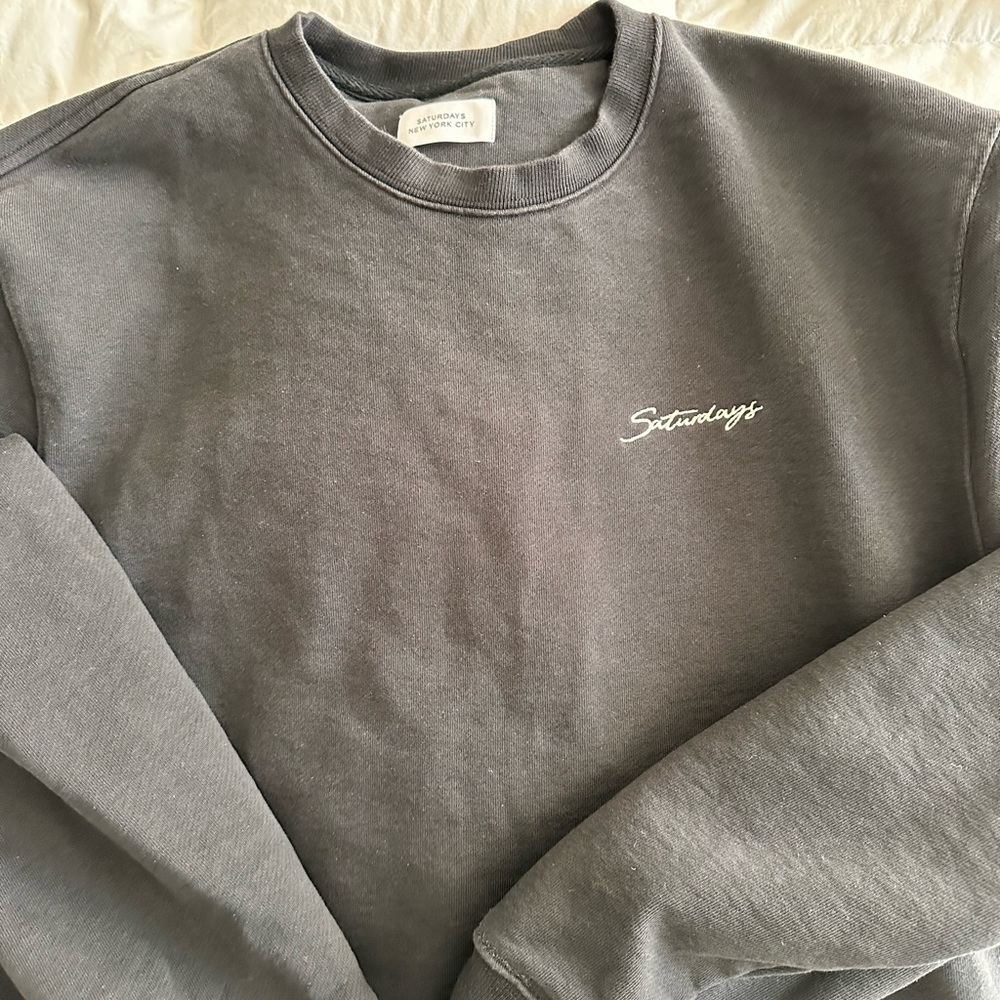 Saturdays New York City Bowery Signature Crew sweatshirt black
